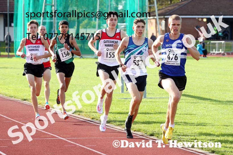 3000 metres, NECAA Open Meeting, Morpeth, Sunday, September 27th. David T. Hewitson/Sports for All Pics